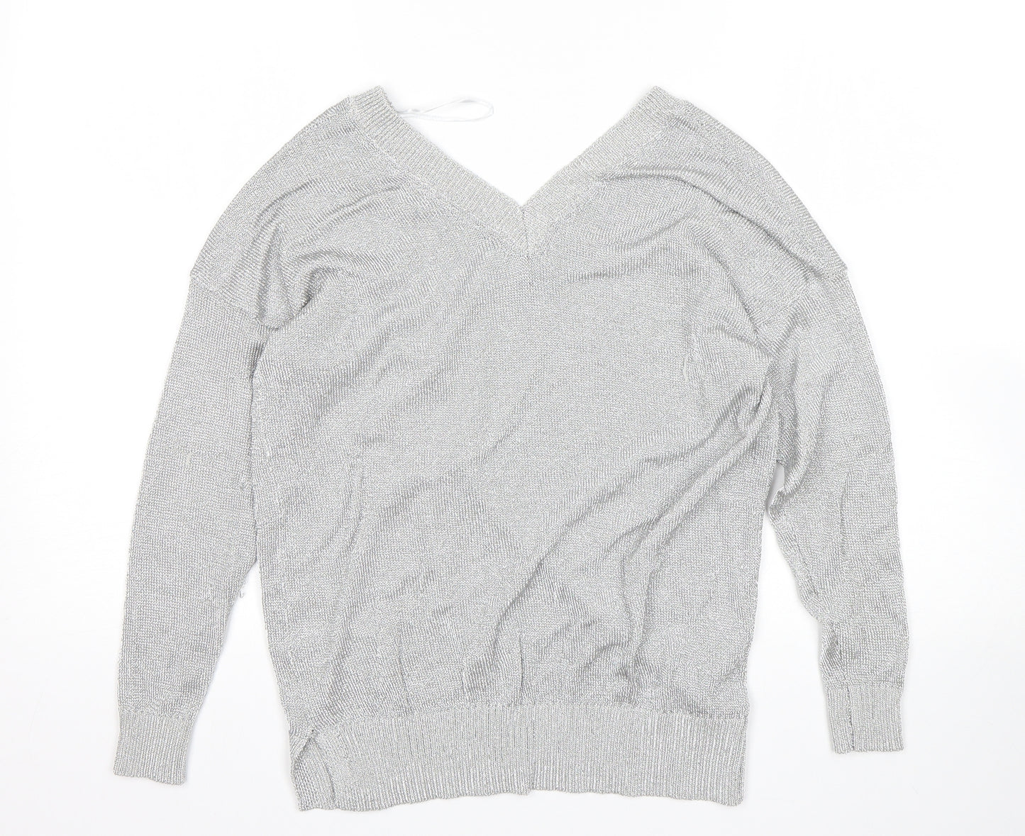 Topshop Womens Silver   Pullover Jumper Size 6