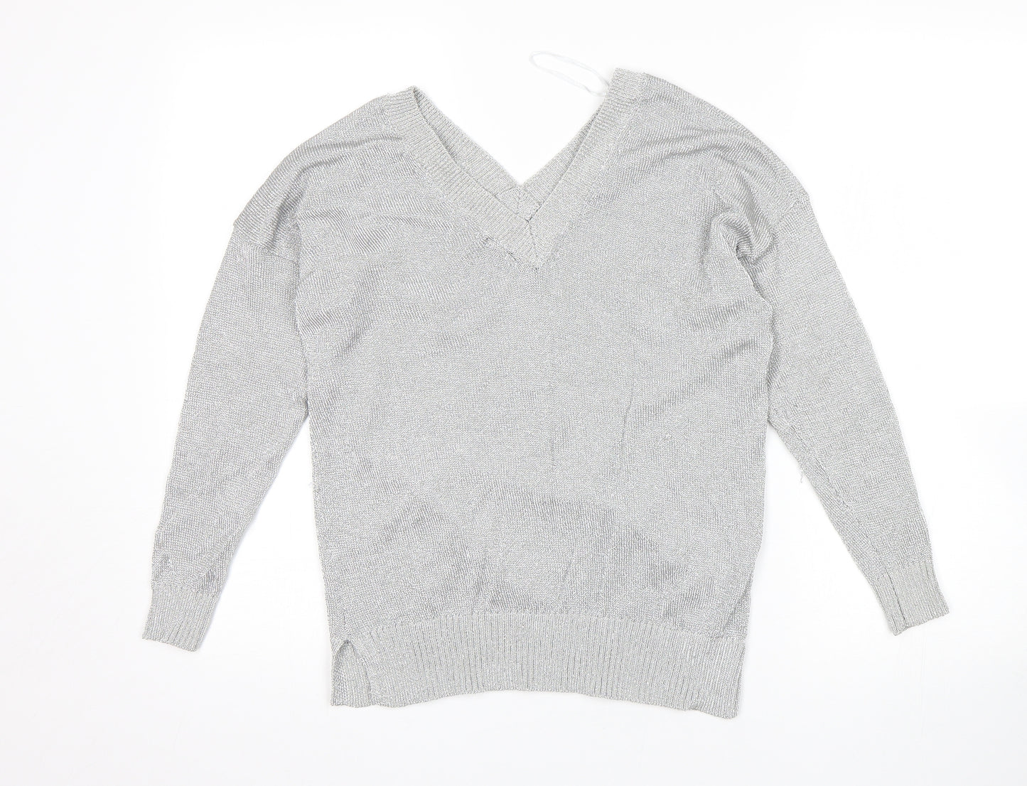 Topshop Womens Silver   Pullover Jumper Size 6