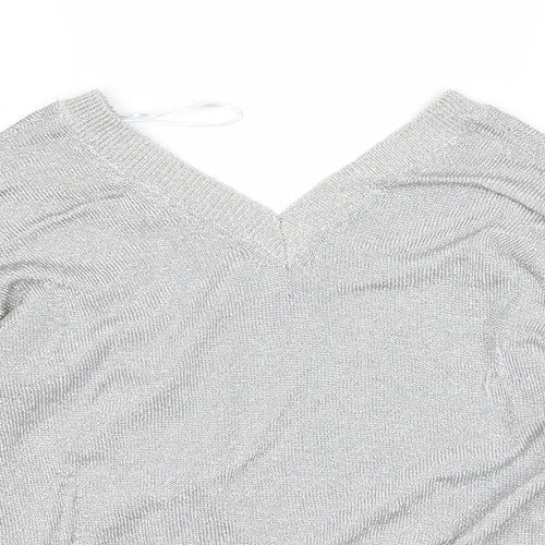 Topshop Womens Silver   Pullover Jumper Size 6
