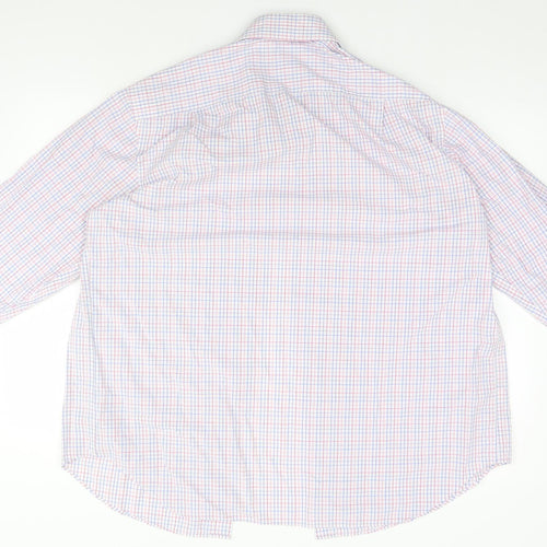 Marks and Spencer Mens Blue Plaid   Button-Up Size 44