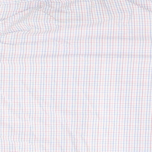 Marks and Spencer Mens Blue Plaid   Button-Up Size 44