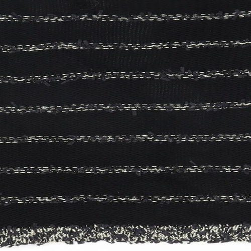 Sweewe Paris Womens Black Striped  Cardigan Jumper Size M