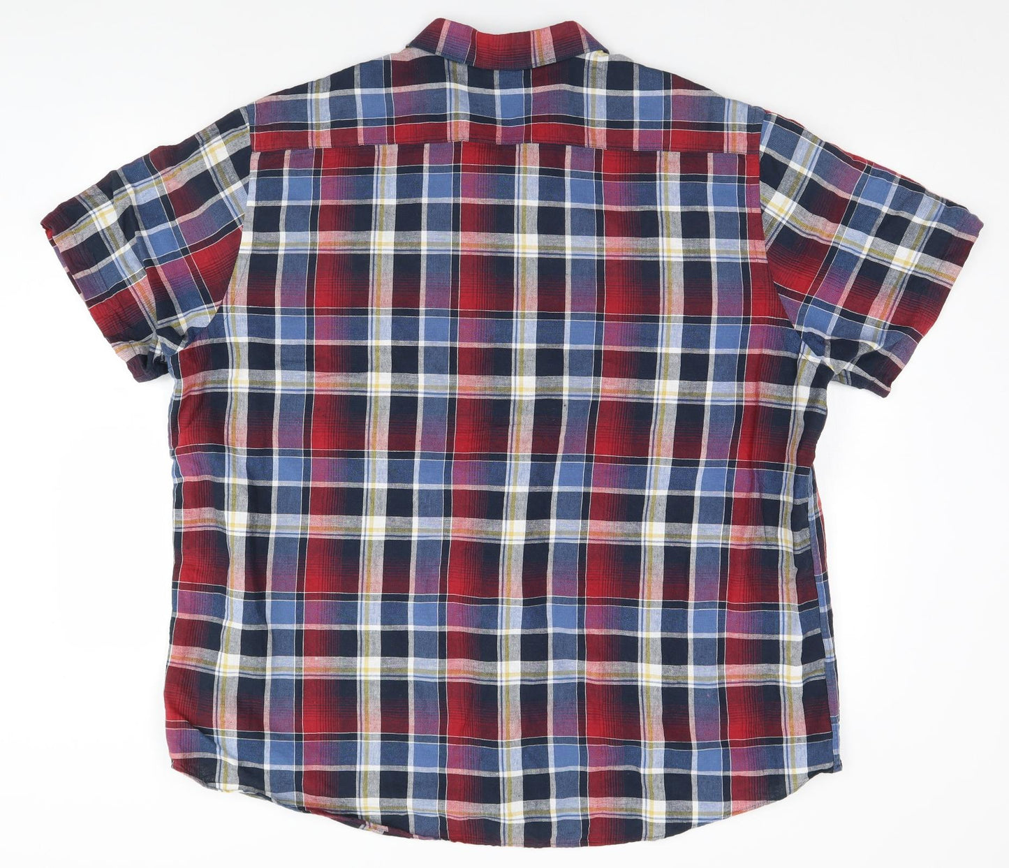 TU Mens Multicoloured Plaid   Button-Up Size 2XL
