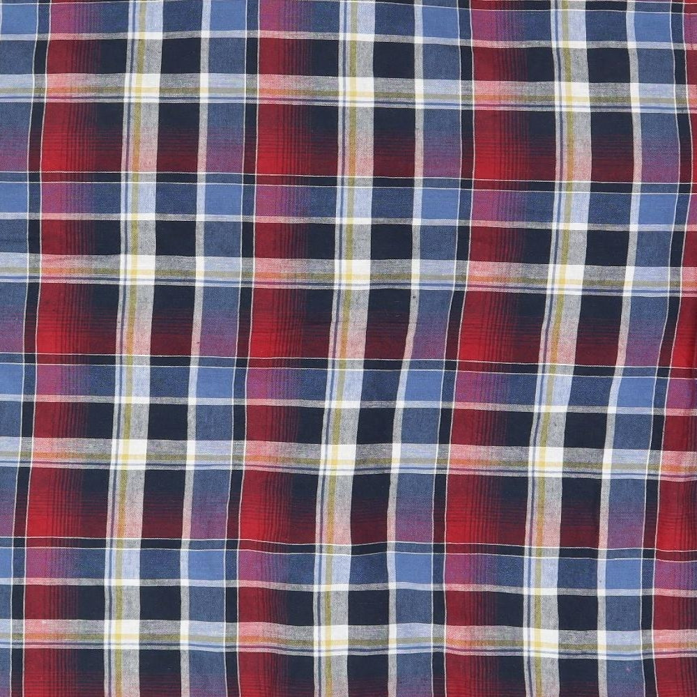 TU Mens Multicoloured Plaid   Button-Up Size 2XL