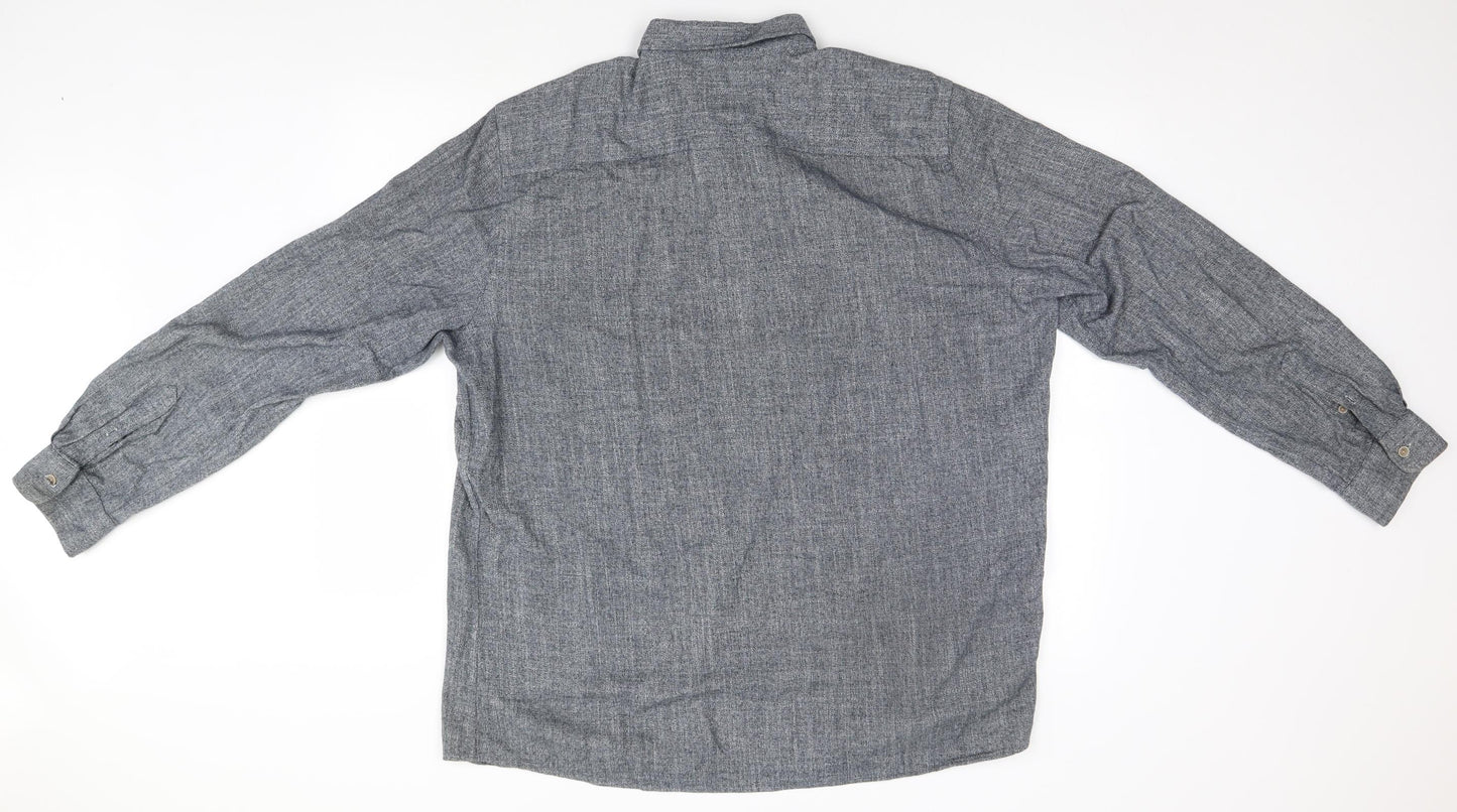 George Mens Grey    Button-Up Size XL
