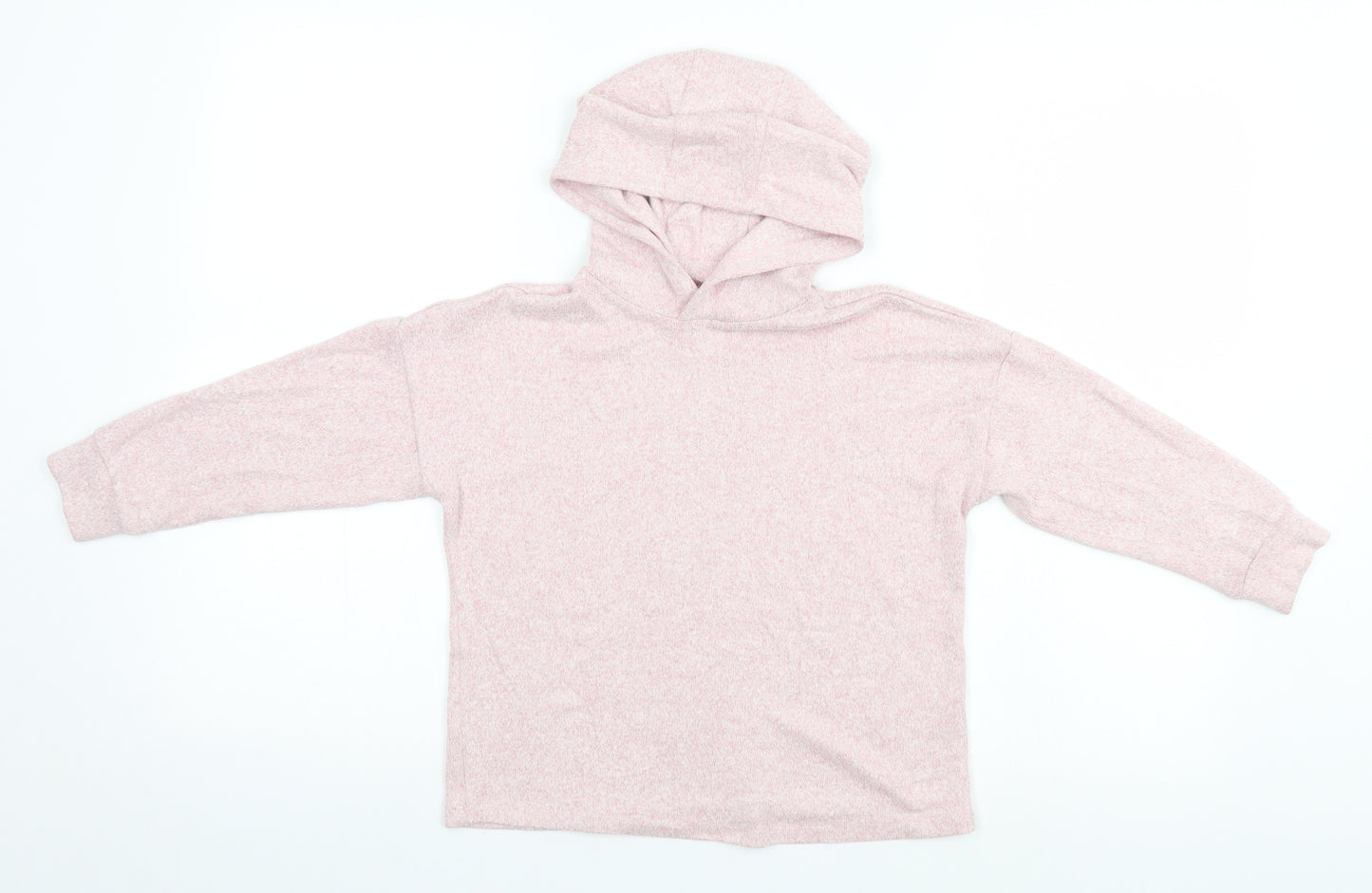 Marks and Spencer Girls Pink   Pullover Hoodie Size 7-8 Years