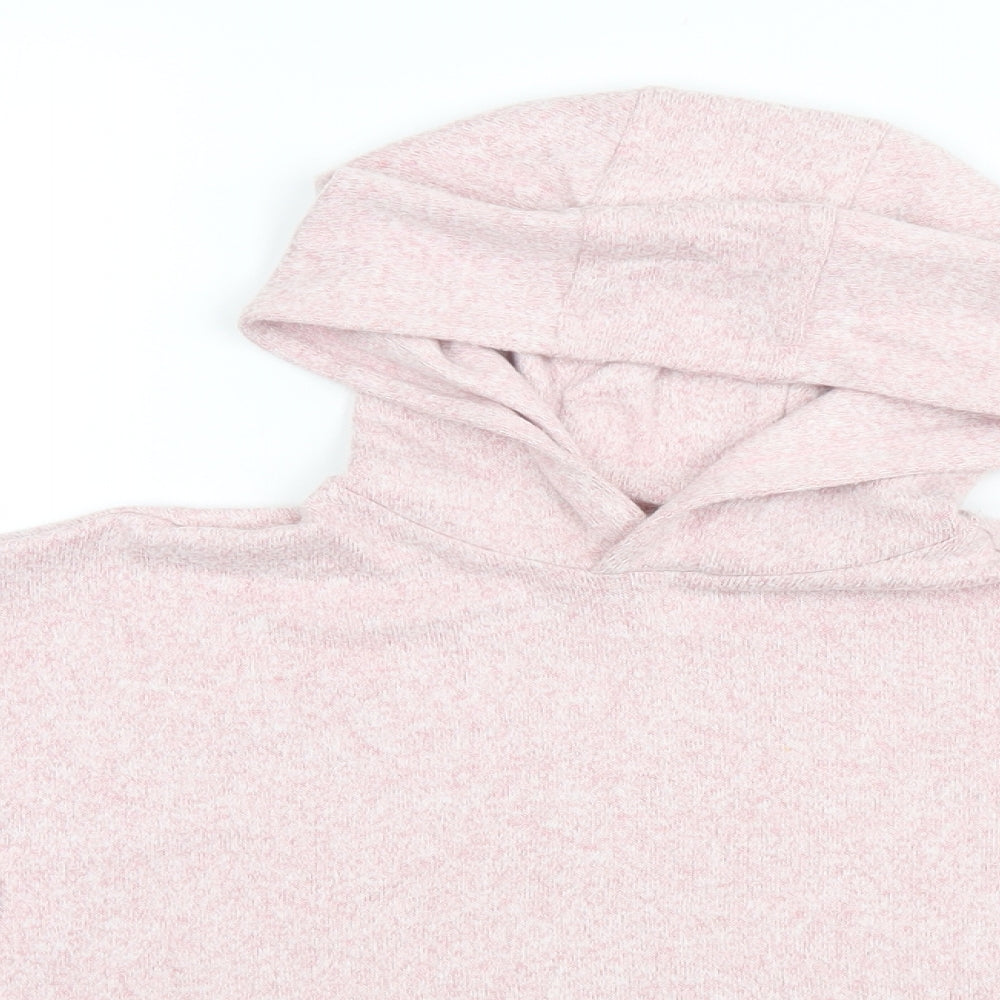 Marks and Spencer Girls Pink   Pullover Hoodie Size 7-8 Years