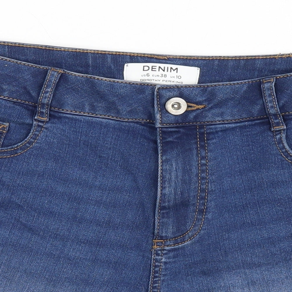 Dorothy Perkins Womens Blue   Culotte Shorts Size 10