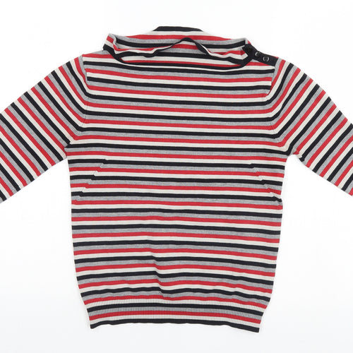 Warehouse Womens Multicoloured Striped  Pullover Jumper Size 10