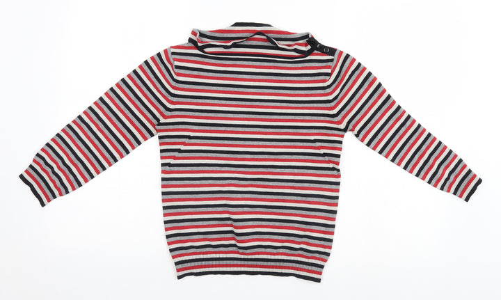 Warehouse Womens Multicoloured Striped  Pullover Jumper Size 10