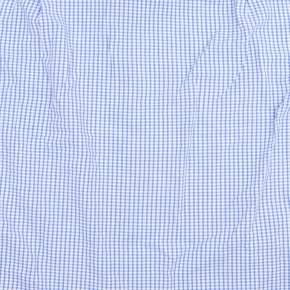 Preworn Mens Blue Plaid   Button-Up