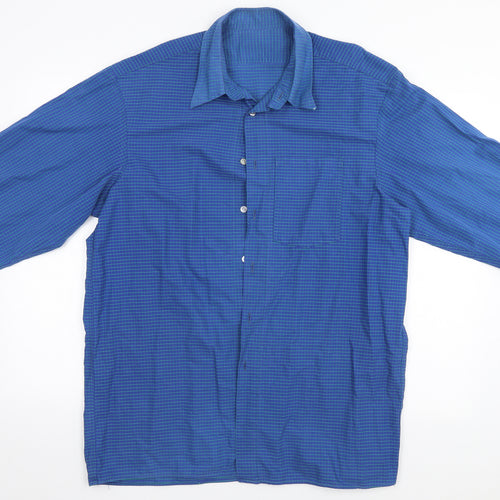 Preworn Mens Blue Striped   Button-Up