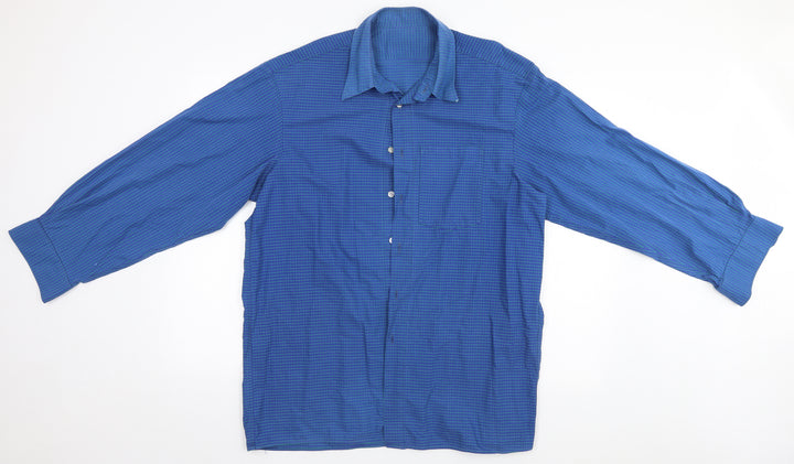 Preworn Mens Blue Striped   Button-Up