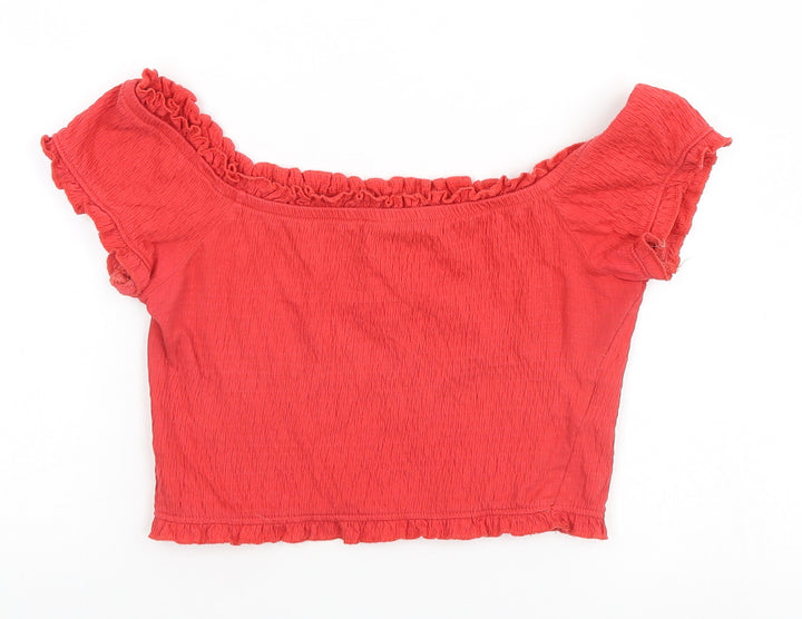 New Look Womens Red Basic Tank Size 8