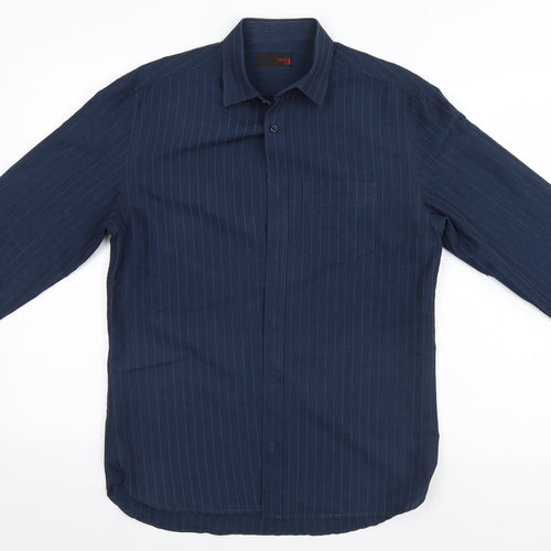 NEXT Mens Blue Striped   Button-Up Size S