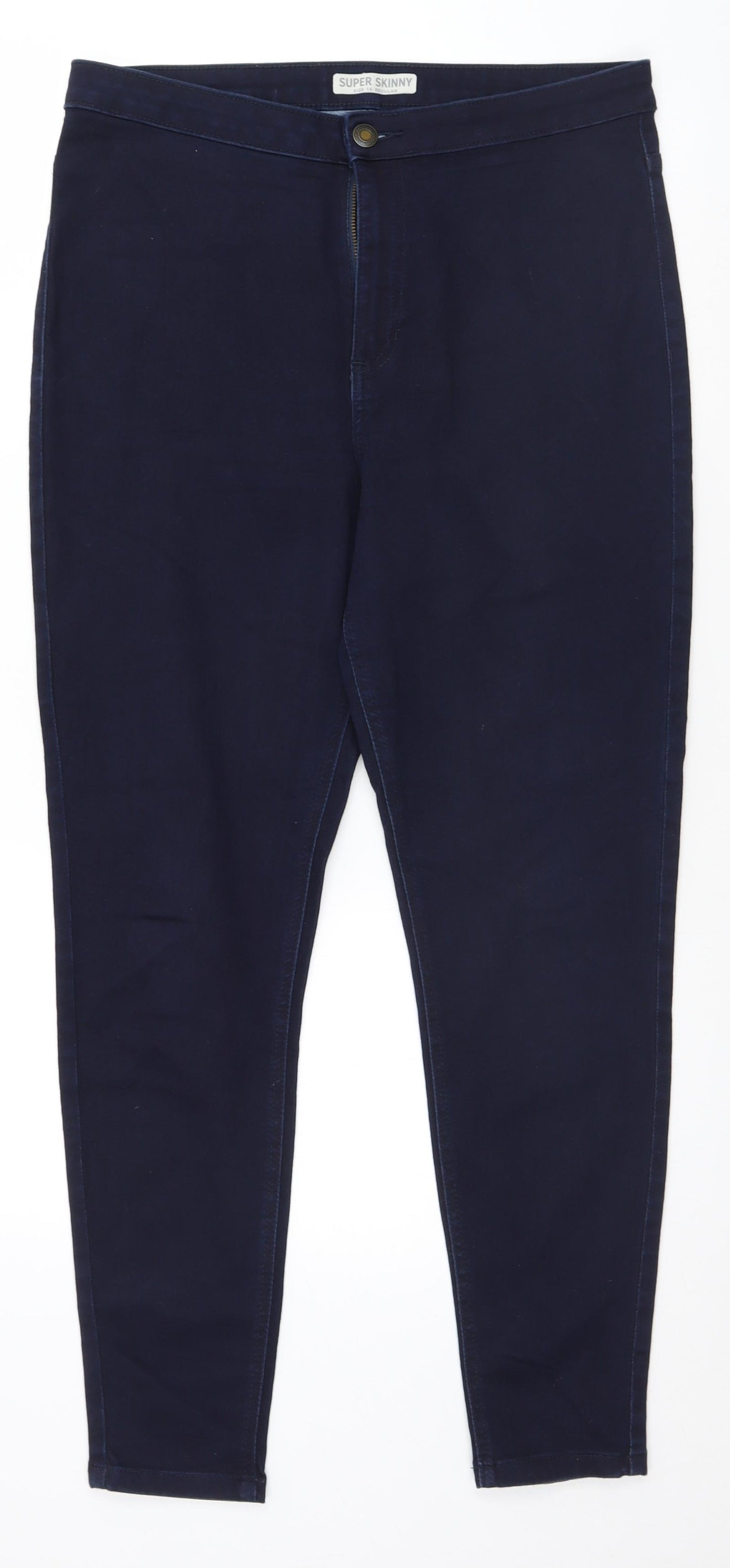 Marks and Spencer Womens Blue   Skinny Jeans Size 16 L28 in