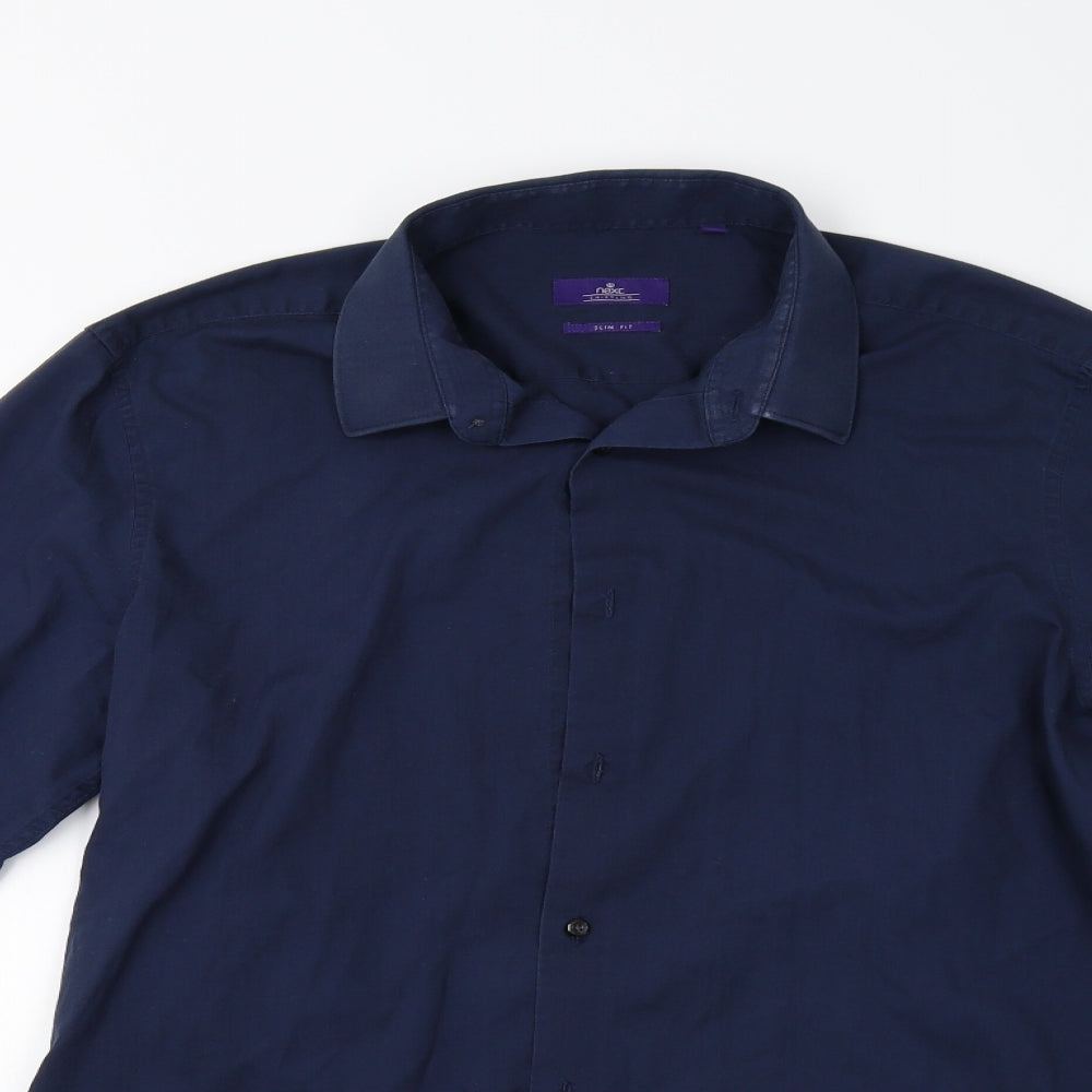 NEXT Mens Blue    Dress Shirt Size 16.5