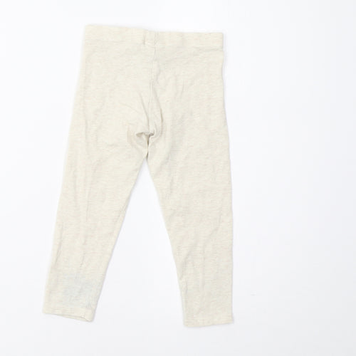 F&F Girls Ivory   Jegging Trousers Size 2-3 Years