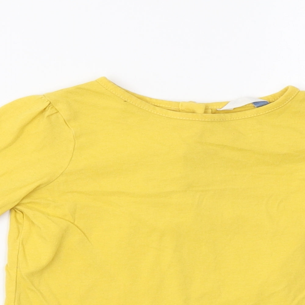 John Lewis Baby Yellow   Basic T-Shirt Size 18-24 Months