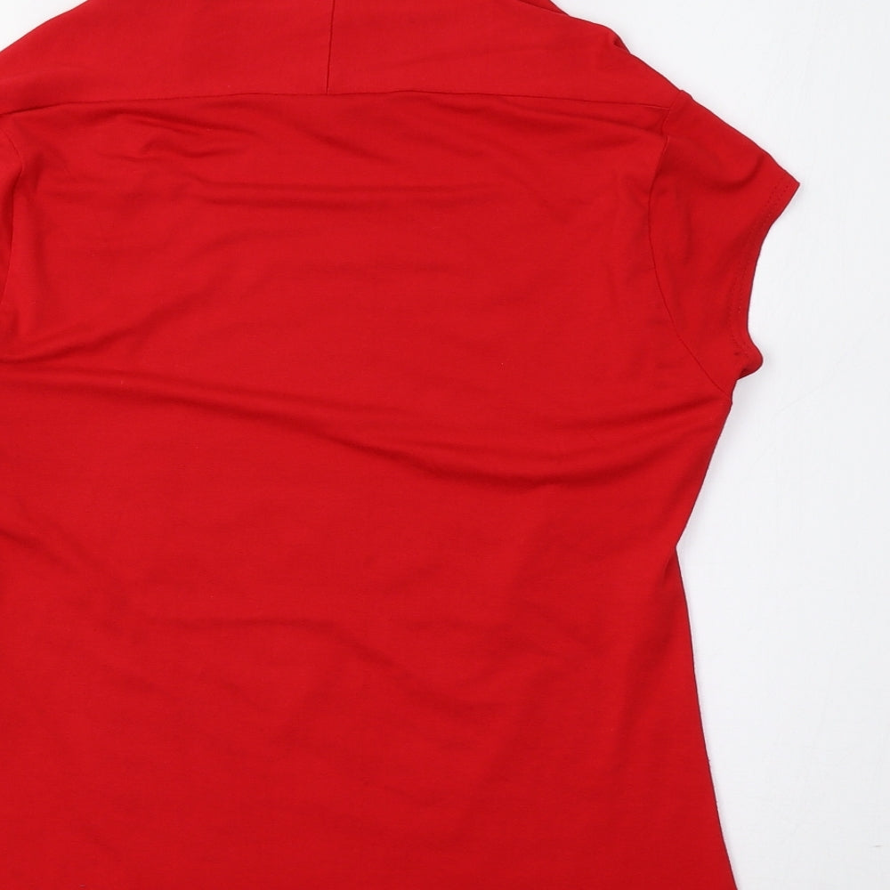 New Look Womens Red   Basic Blouse Size 18  - Butterflies