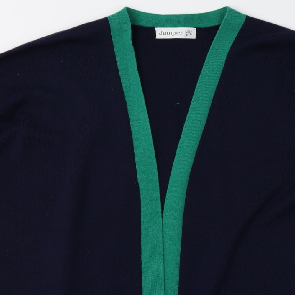 Jumper Womens Blue   Cardigan Jumper Size L