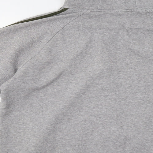 adidas Mens Grey   Full Zip Hoodie Size L