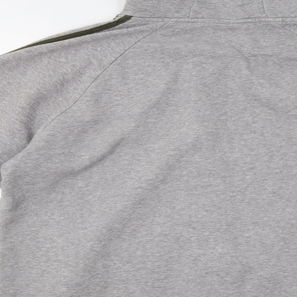 adidas Mens Grey   Full Zip Hoodie Size L