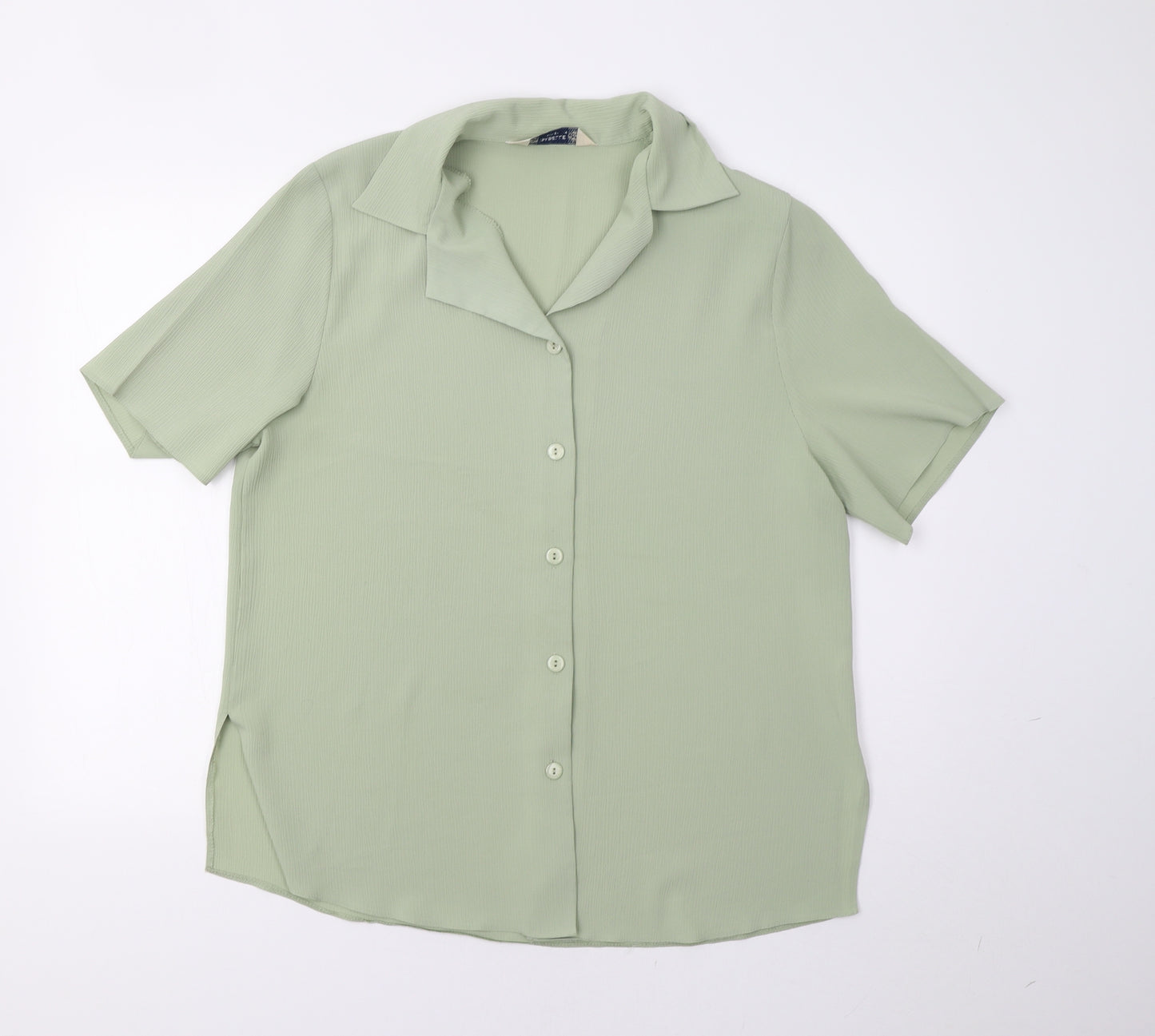 Isabelle Womens Green   Basic Button-Up Size 16
