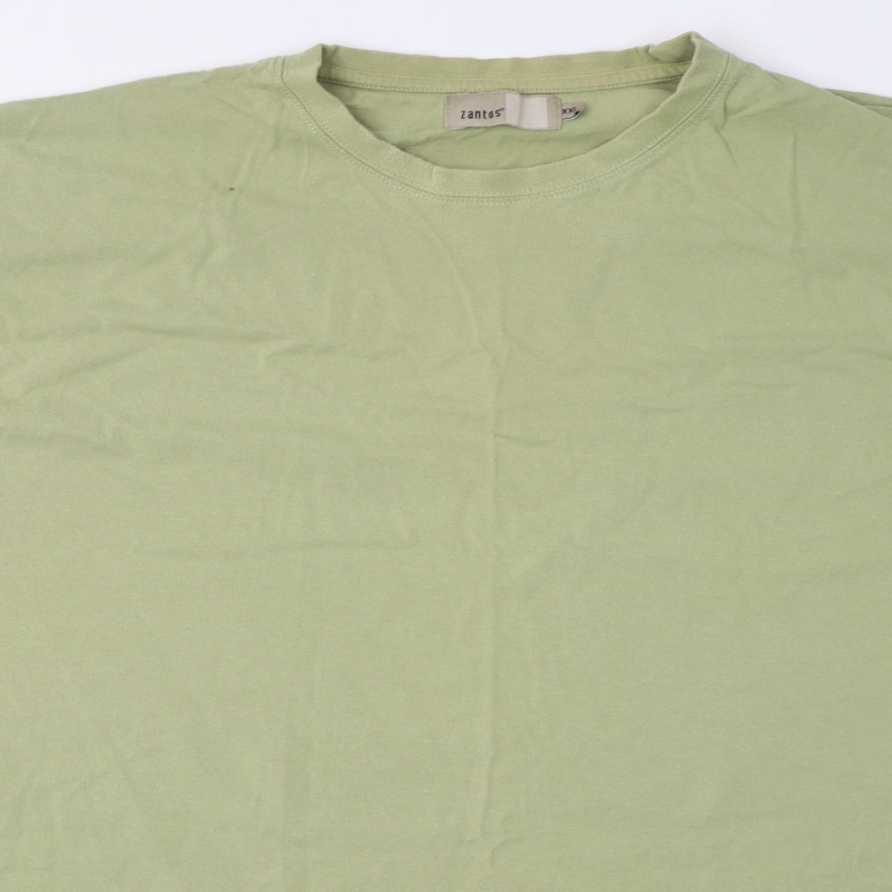 Zantos Mens Green    T-Shirt Size 3XL