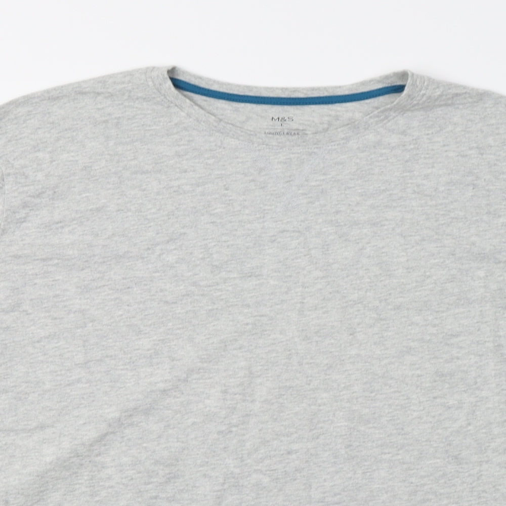M&S Mens Grey    T-Shirt Size L