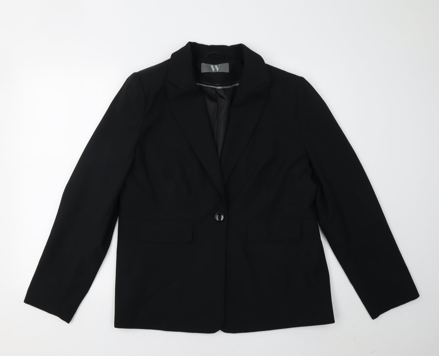 BHS Womens Black   Jacket Blazer Size 18