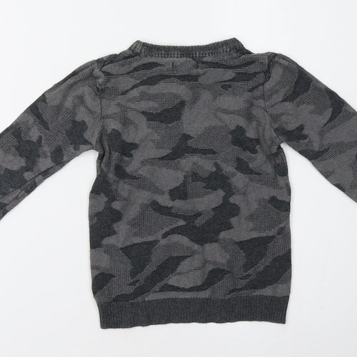 Primark Baby Grey Camouflage  Pullover Jumper Size 18-24 Months