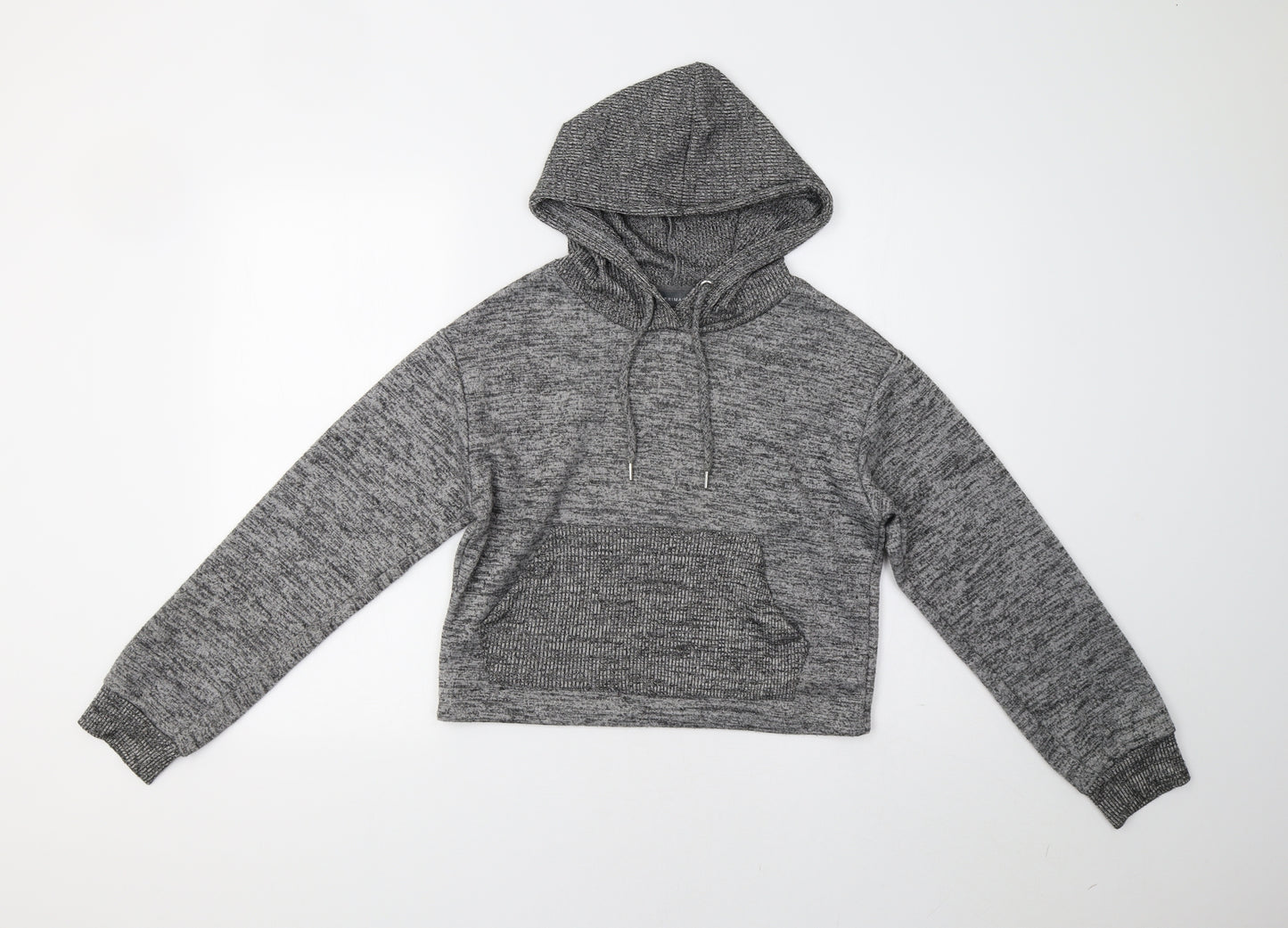 Primark Womens Grey   Henley Hoodie Size XS
