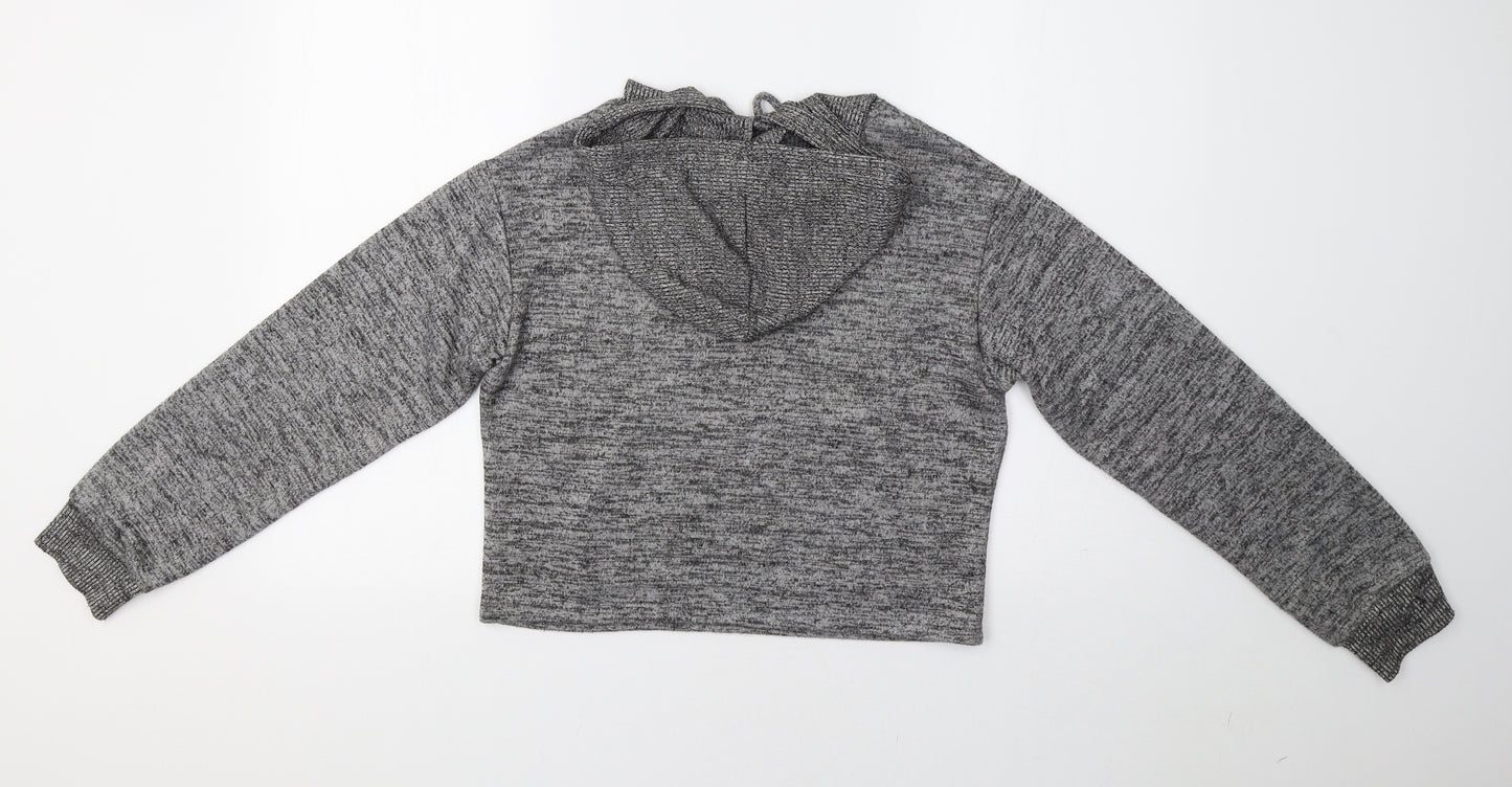 Primark Womens Grey   Henley Hoodie Size XS