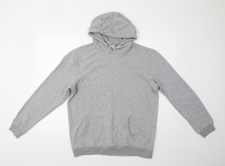 Very Womens Grey Pullover Hoodie Size M