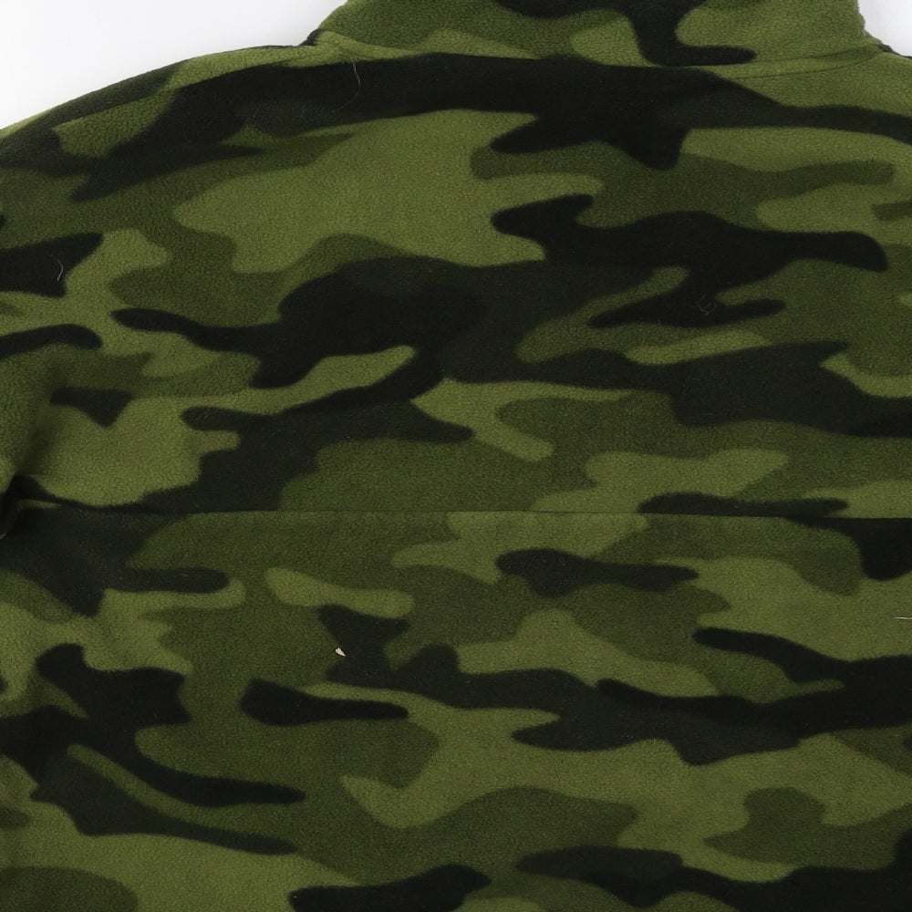 Primark Mens Green Camouflage  Henley Sweatshirt Size M