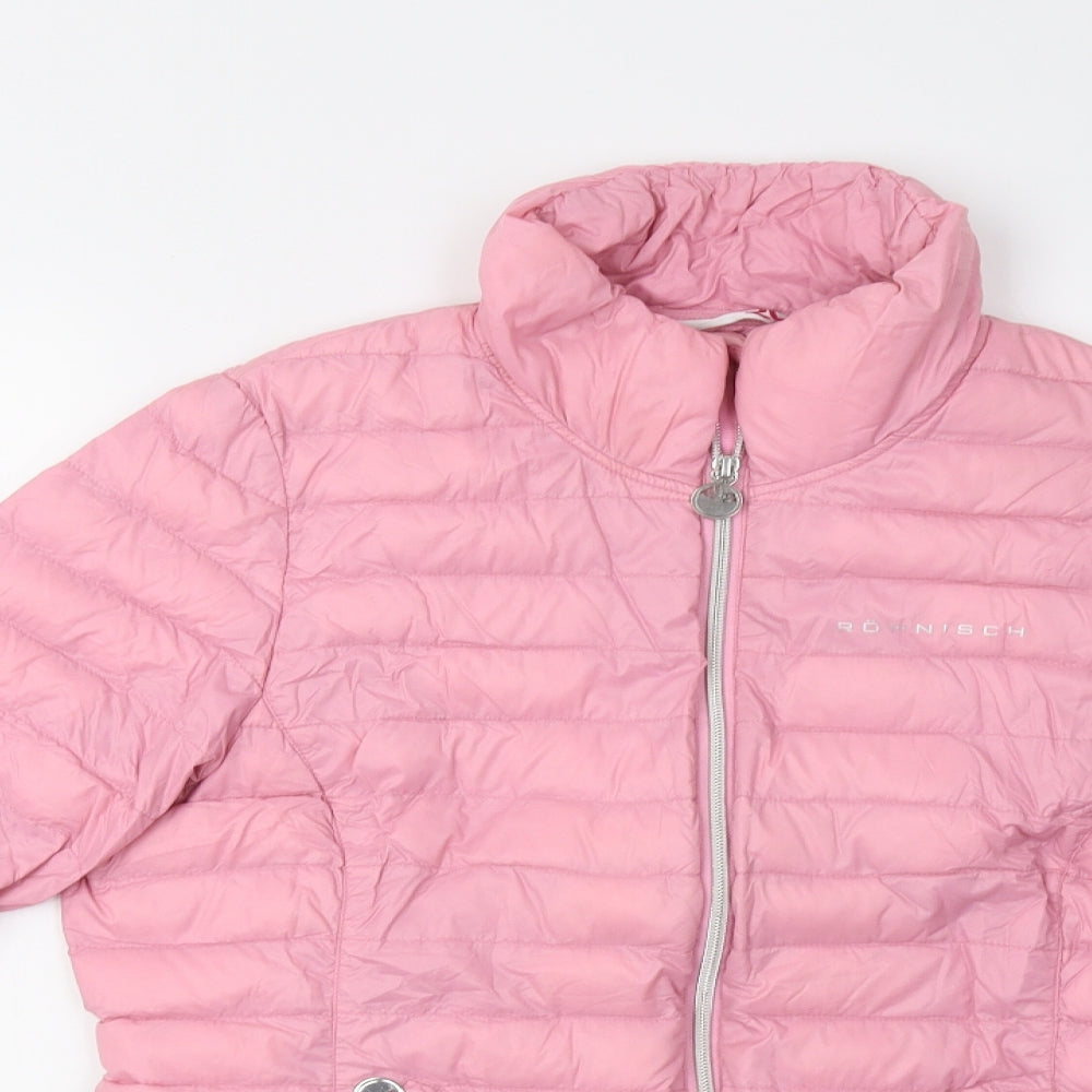 Rohnisch Womens Pink   Windbreaker Jacket Size 12