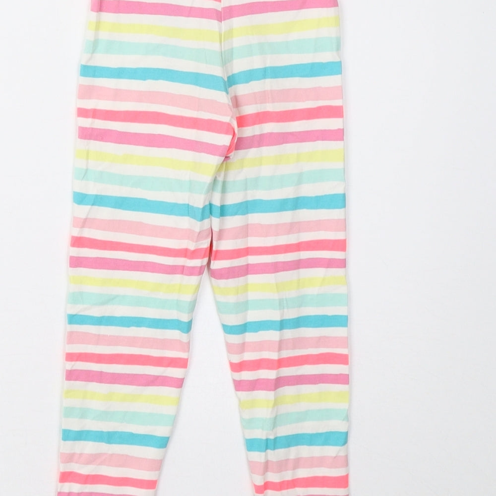 M&S Girls Multicoloured Striped  Jegging Trousers Size 3-4 Years