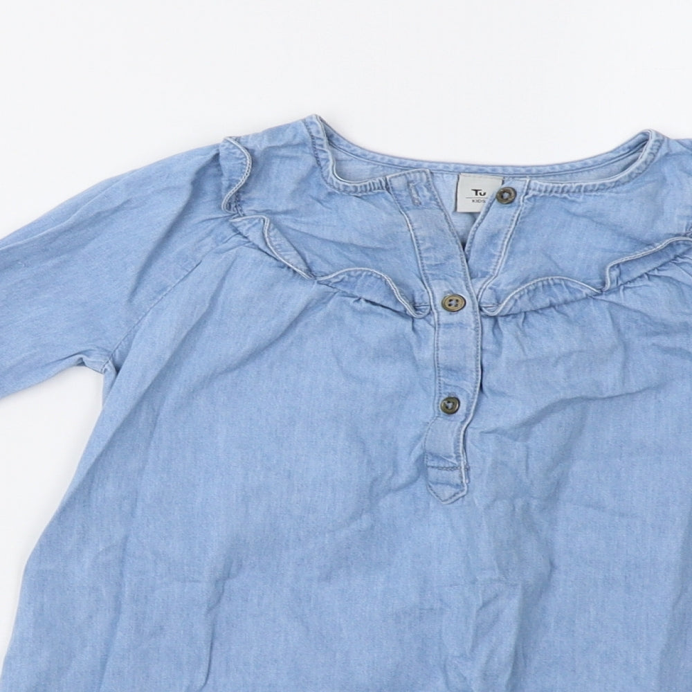 TU Girls Blue   A-Line  Size 3-4 Years