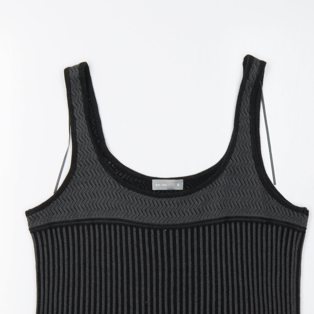 Per Una Womens Grey   Camisole Tank Size 18