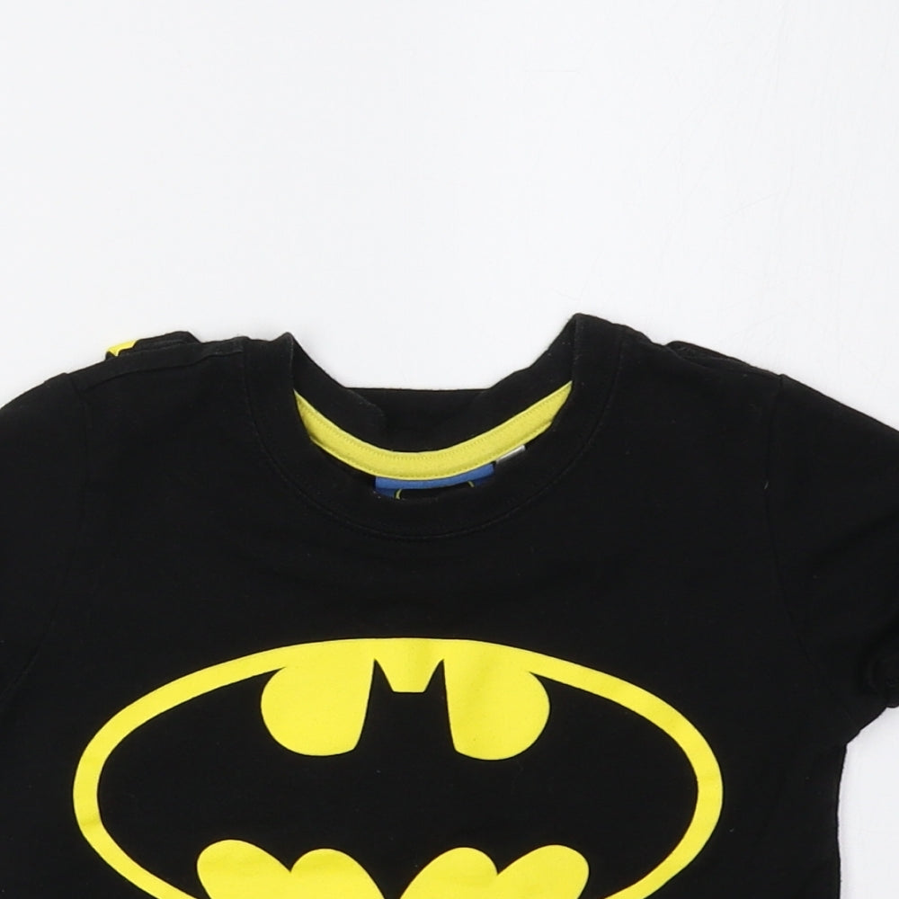 Batman Boys Black   Basic Polo Size 2-3 Years  - Batman