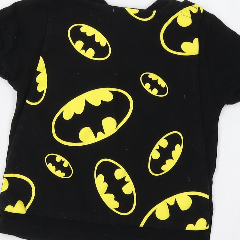 Batman Boys Black   Basic Polo Size 2-3 Years  - Batman