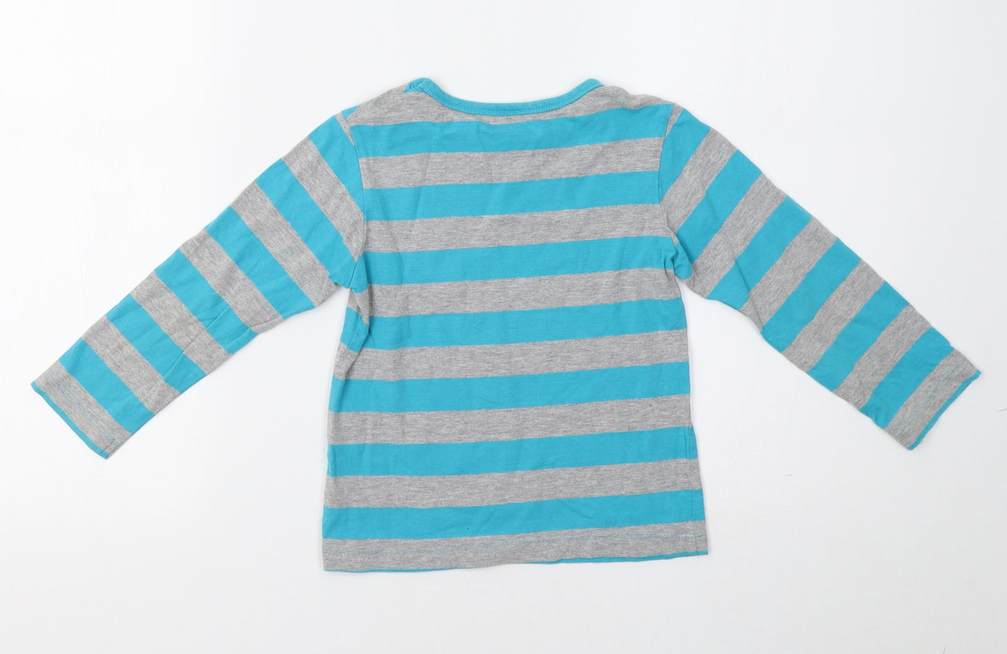 Miniclub Boys Blue Striped  Basic Polo Size 3-4 Years