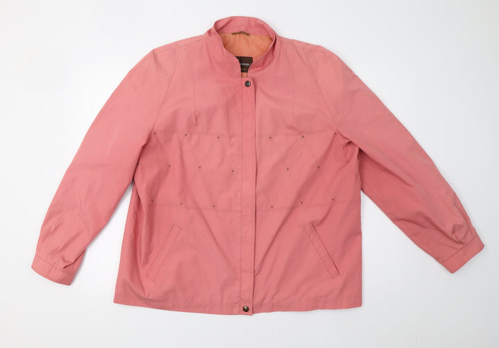 Dannimac Womens Pink   Overcoat Coat Size L