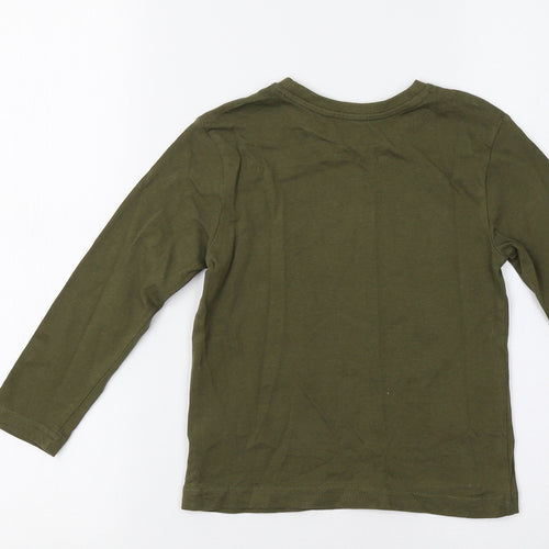 Primark Girls Green   Basic T-Shirt Size 3-4 Years  - Cool