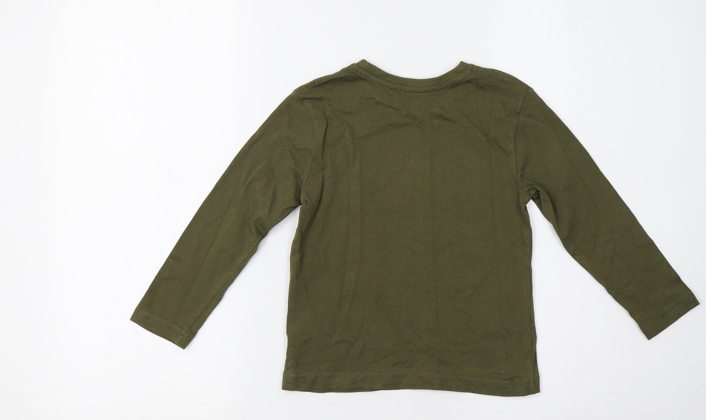 Primark Girls Green   Basic T-Shirt Size 3-4 Years  - Cool