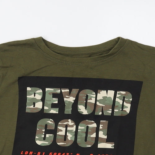 Primark Girls Green   Basic T-Shirt Size 3-4 Years  - Cool