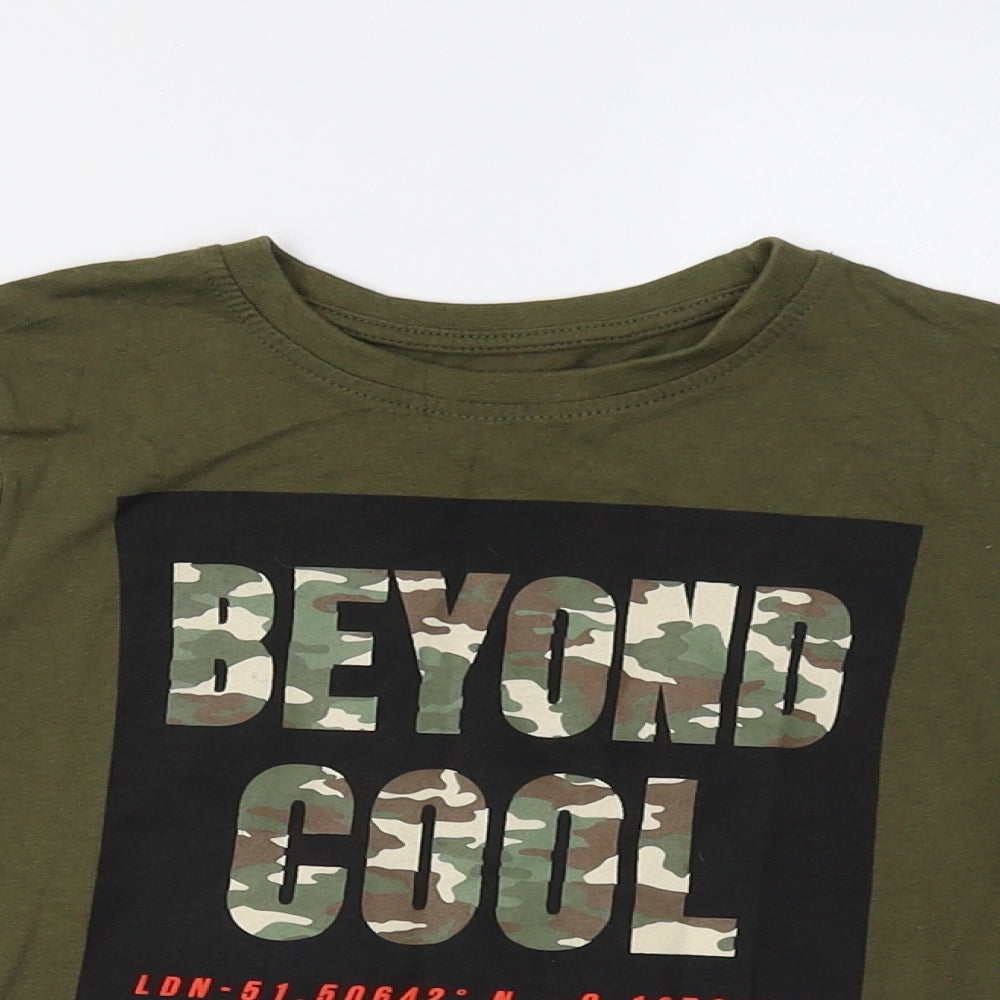 Primark Girls Green   Basic T-Shirt Size 3-4 Years  - Cool
