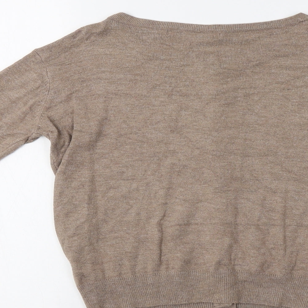 Primark Womens Brown   Cardigan Jumper Size 8