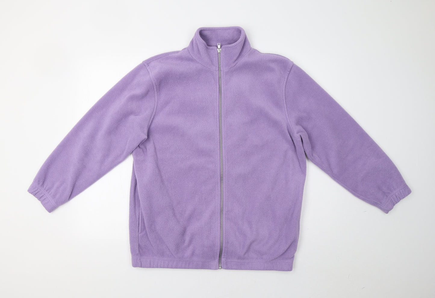 Classics Womens Purple   Full Zip Sweatshirt Size L